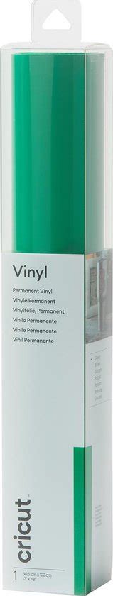Cricut Premium Vinyl 30x120cm (Green); Ideal for indoor projects like glassware, shower doors, mugs, and more; Lies flat without tunneling or bubbling for a perfect cut; Easy to weed, effortless to apply